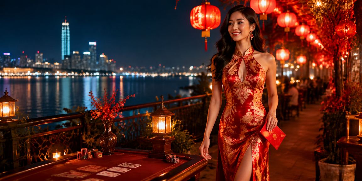 Người chơi game bài tại chợ đêm Hà Nội với không khí nhộn nhịp và ánh đèn đặc trưng phố cổ