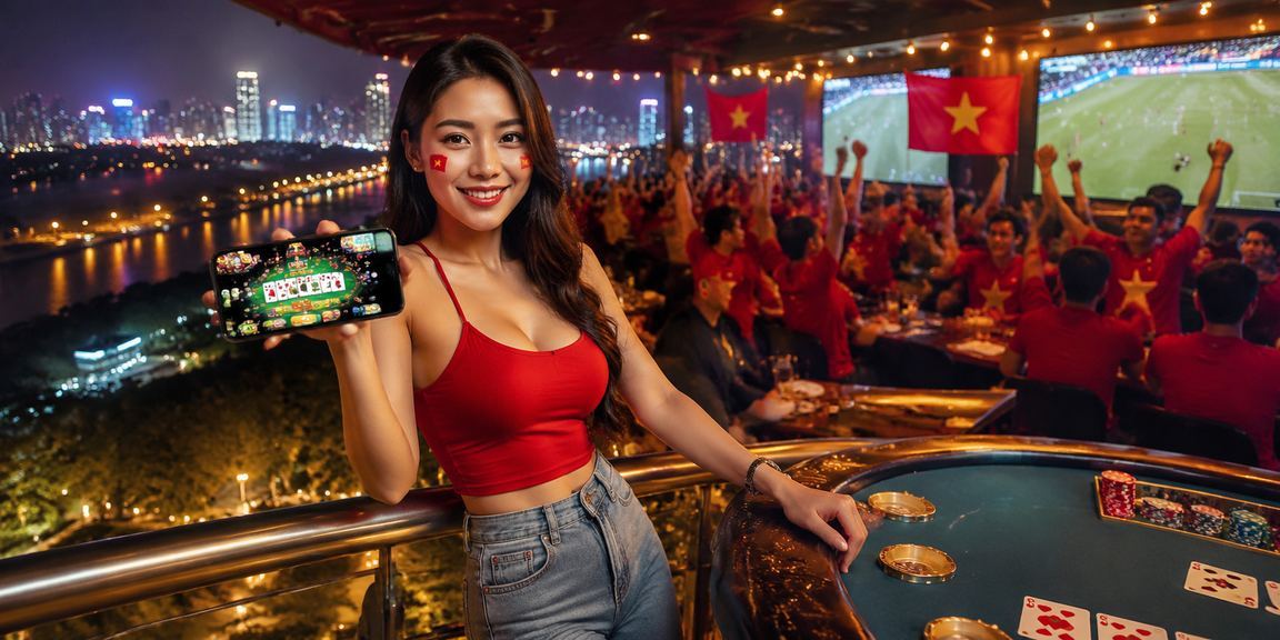 Người chơi tại Hà Nội trải nghiệm trò chơi bài trực tuyến trên điện thoại trong không gian hiện đại