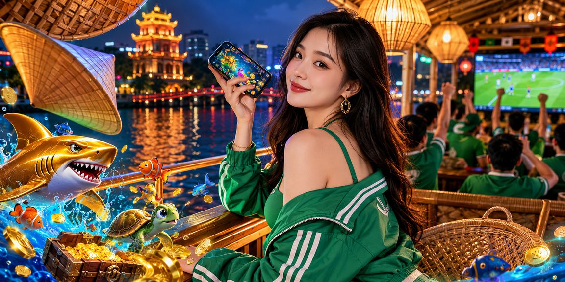 Người phụ nữ đội nón lá tại Hà Nội dùng điện thoại kiểm tra tài khoản casino trên vtv5