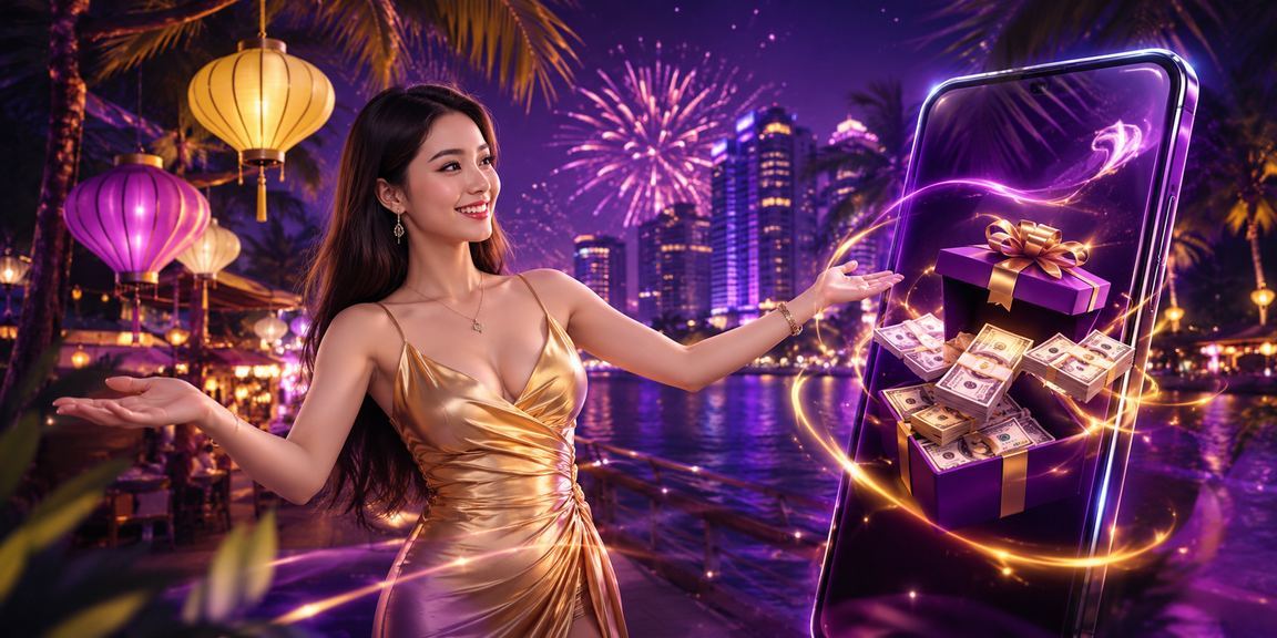 Cảnh chợ đêm Nha Trang nhộn nhịp với người dùng xem kết quả cá cược VIP trên điện thoại